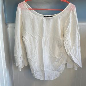 100% Silk White Blouse